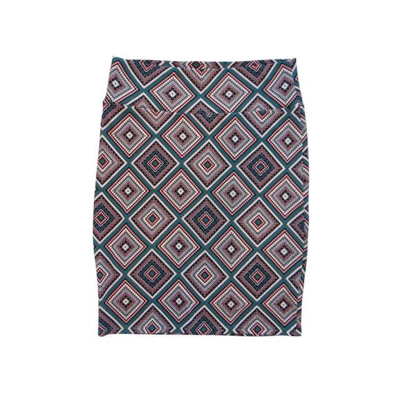 LuLaRoe Dresses & Skirts - LulaRoe Geometric‎ Print Pencil Skirt - Size L